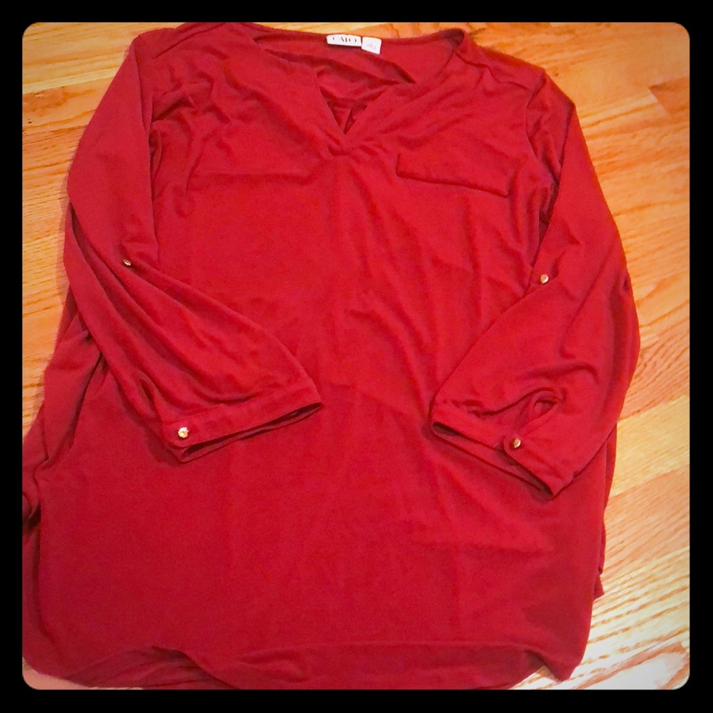 Long sleeve red shirt from cato’s size large